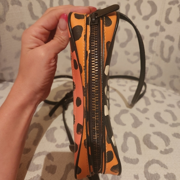 Marc Jacob Dot Multicolor Orange Black White Green Crossbody - Picture 9 of 13